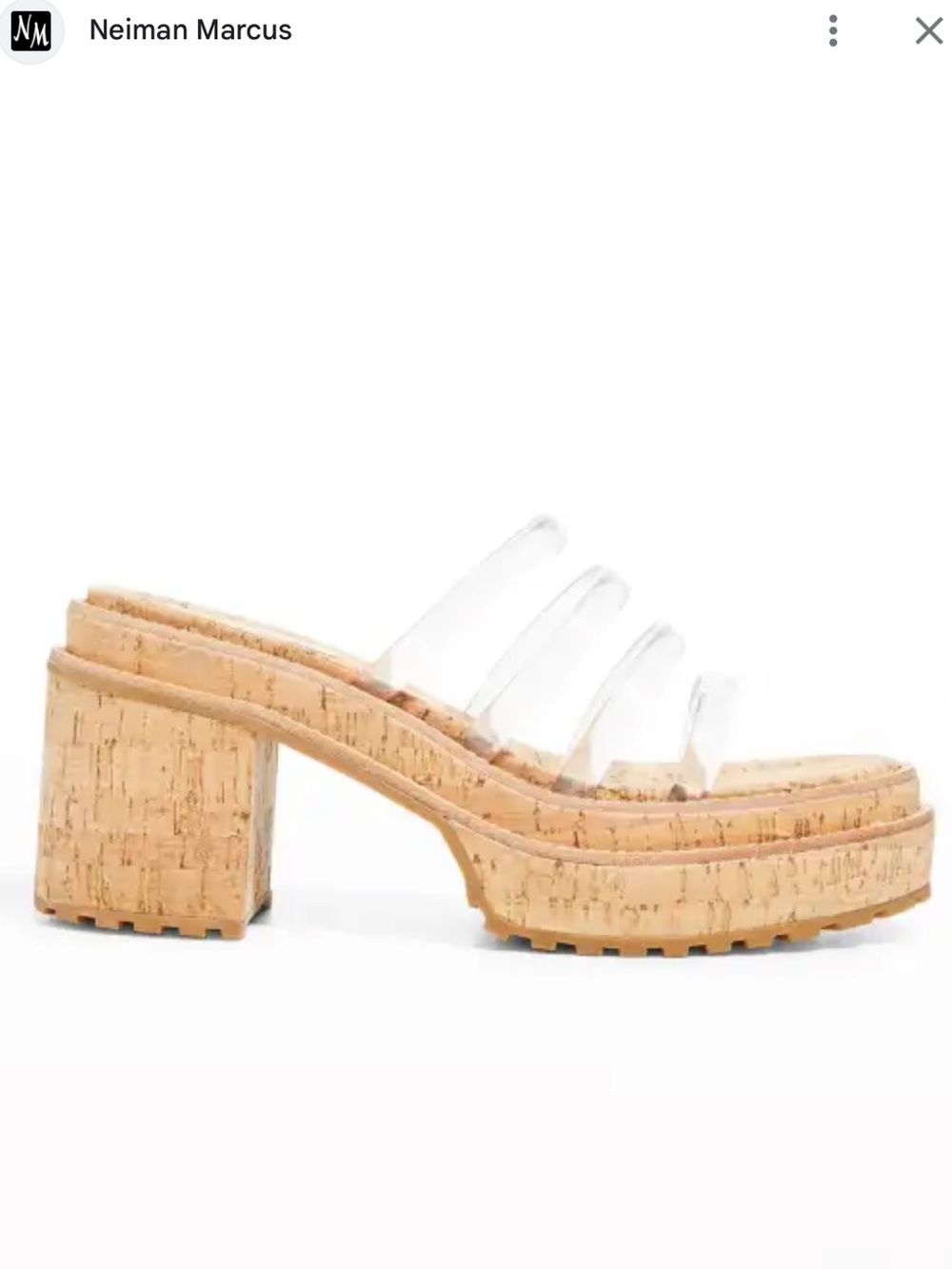 CULT GAIA ❤️🔥 SEV CLEAR PLATFORM SANDAL NWT SIZE 9.5 - Picture 5 of 8